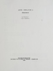 Cover of Japan population A frequencies by Ian Westbury
