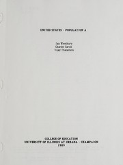 Cover of United States population A by Ian Westbury
