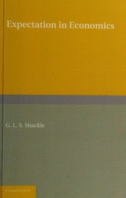 Cover of Expectation in Economics by G. L. S. Shackle