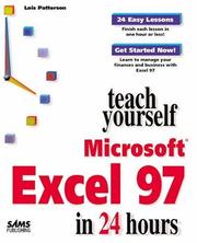 Front cover of Teach yourself Microsoft Excel 97 in 24 hours by Lois R. Patterson