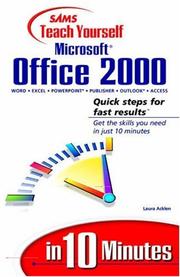 Front cover of Sams teach yourself Microsoft Office 2000 in 10 minutes by Laura Acklen