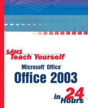 Front cover of Sams teach yourself Microsoft Office 2003 in 24 hours by Greg M. Perry