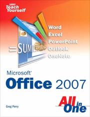 Front cover of Sams Teach Yourself Microsoft(R) Office 2007 All in One by Greg Perry