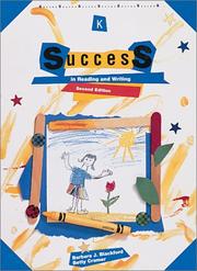 Front cover of Success in reading and writing by Patricia Horne Sumner