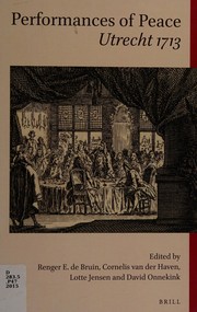 Front cover of Performances of Peace by D. Onnekink