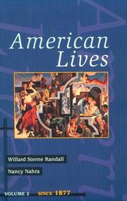Cover of American lives by Willard Sterne Randall