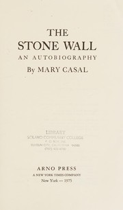 Cover of The Stone Wall by Mary Casal