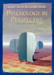 Front cover of Psychology in Perspective by Carol Tavris