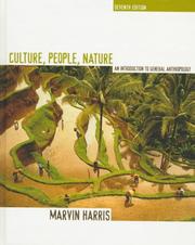 Front cover of Culture, people, nature by Marvin Harris