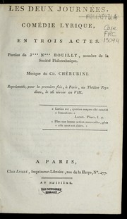 Front cover of Les deux journe es by Jean Nicolas Bouilly