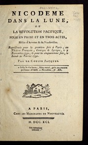 Cover of Nicodeme dans la lune, ou, La re volution pacifique by L.-A Beffroy de Reigny