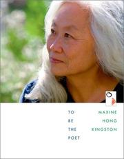 Cover of To be the poet by Maxine Hong Kingston