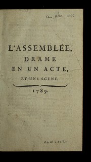 Cover of L'Assemble e by Unknown