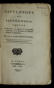 Cover of Sauvez-nous ou sauvez-vous by Jean-Gabriel Peltier