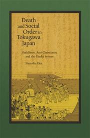 Cover of Death and Social Order in Tokugawa Japan by Nam-lin Hur
