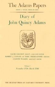 Front cover of Diary of John Quincy Adams by John Quincy Adams