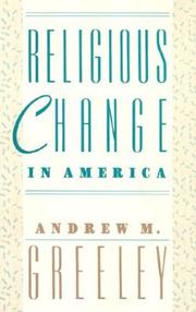 Front cover of Religious change in America by Andrew M. Greeley