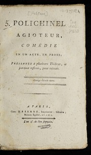 Front cover of Polichinel agioteur by Louis Germain Petitain