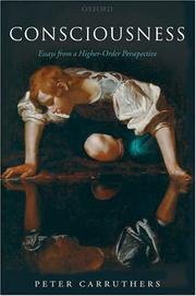 Cover of Consciousness by Peter Carruthers
