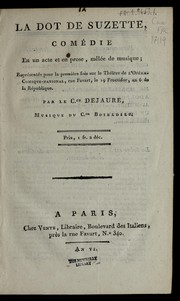 Cover of La dot de Suzette by Dejaure