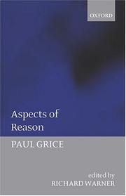 Front cover of Aspects of Reason by Paul Grice
