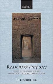 Cover of Reasons and Purposes by G. F. Schueler