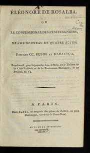 Front cover of E le onore de Rosalba, ou, Le confessional des pe nitens noirs by Pujos