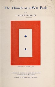 Front cover of The church on a war basis by S. Ralph Harlow