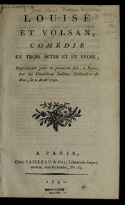 Front cover of Louise et Volsan by Dejaure