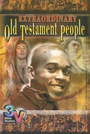 Front cover of Extraordinary Old Testament people by Dennis Meaker