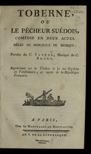 Cover of Toberne, ou, Le pe cheur sue dois by Antonio Bartolomeo Bruni