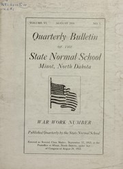 Front cover of War work number by University of North Dakota