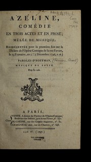 Cover of Aze line by Franc ʹois Benoi t Hoffmann