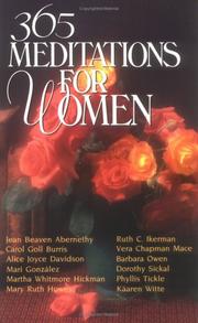 Front cover of 365 Meditations for Women by Martha Whitman Hickman