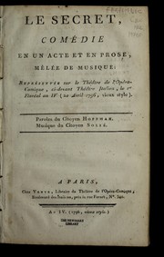 Front cover of Le secret by Franc ʹois Benoi t Hoffmann