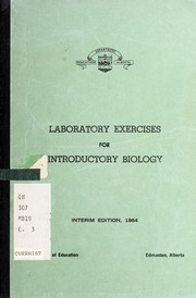 Front cover of Laboratory exercises for introductory biology by L. R. Tolman