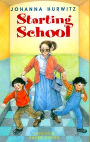 Cover of Starting School by Johanna Hurwitz