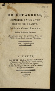 Cover of Rose et Aure  le by Franc ʹois Devienne