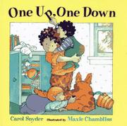 Cover of One up, one down by Carol Snyder
