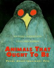 Front cover of Animals that ought to be by Richard Michelson