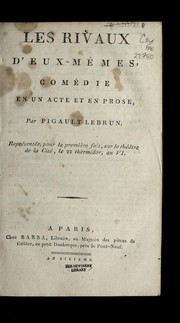 Front cover of Les rivaux d'eux-me mes by Pigault-Lebrun