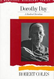 Cover of Dorothy Day by Robert Coles