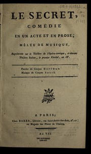 Front cover of Le secret by Franc ʹois Benoi t Hoffmann