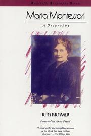 Cover of Maria Montessori by Rita Kramer