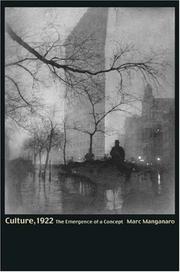 Front cover of Culture, 1922 by Marc Manganaro