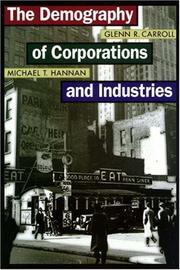 Front cover of The demography of corporations and industries by Glenn Carroll