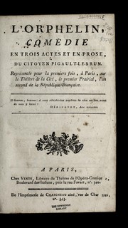 Cover of L'orphelin by Pigault-Lebrun