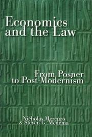 Front cover of Economics and the law by Nicholas Mercuro