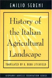 Front cover of History of the Italian agricultural landscape by Emilio Sereni