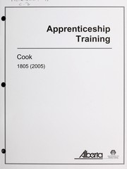 Front cover of Cook by Alberta. Alberta Advanced Education. Apprenticeship and Industry Training